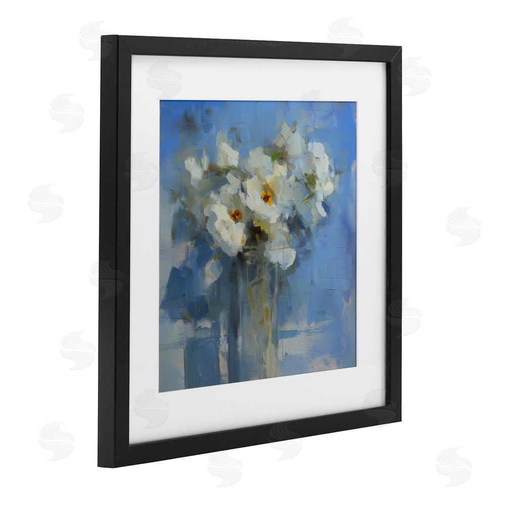 Svetlana Aleynikova Petals Remembered Abstract Black Framed Print Under Glass Wall Art