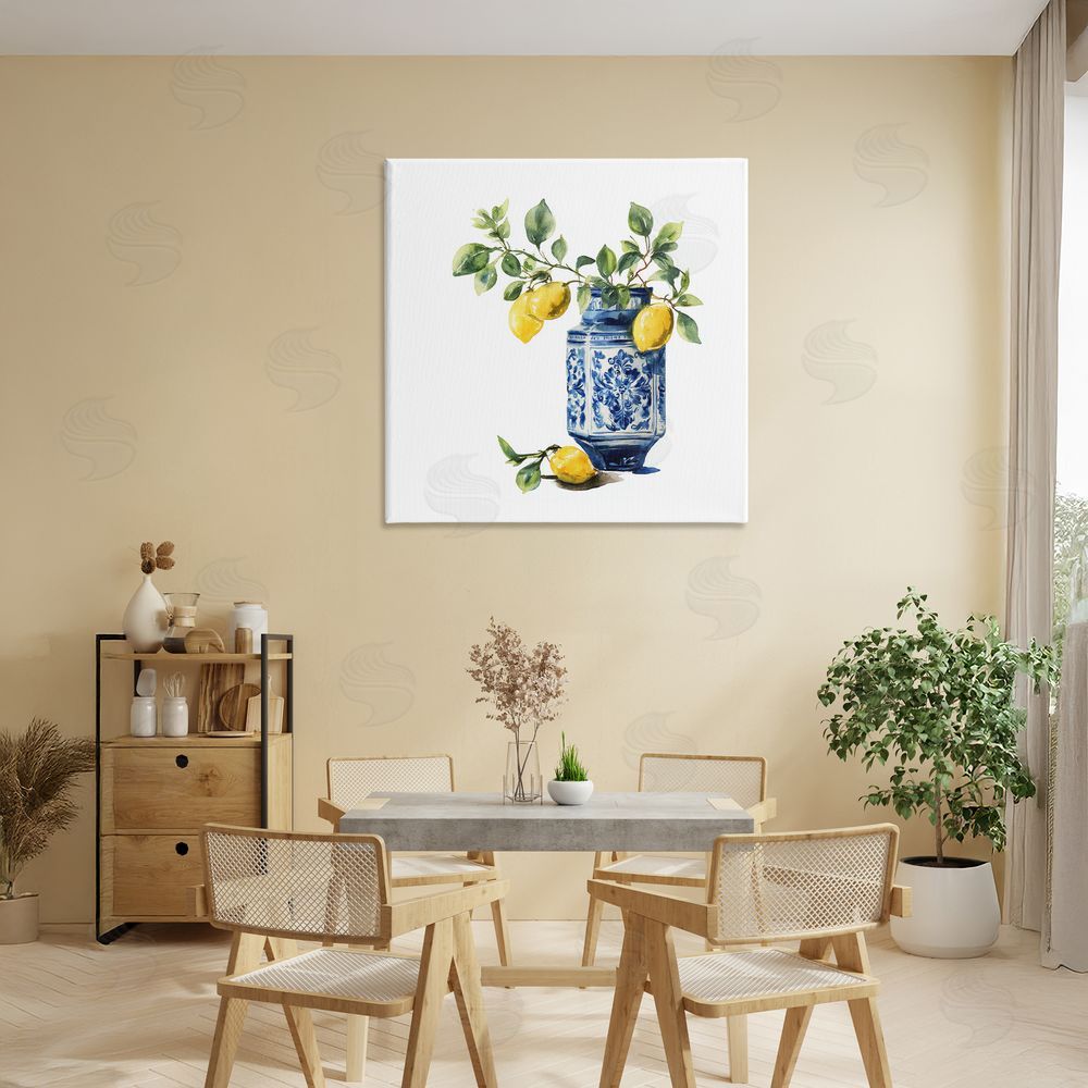Svetlana Aleynikova Ornate Lemon Treasures Canvas Wall Art Print in Room