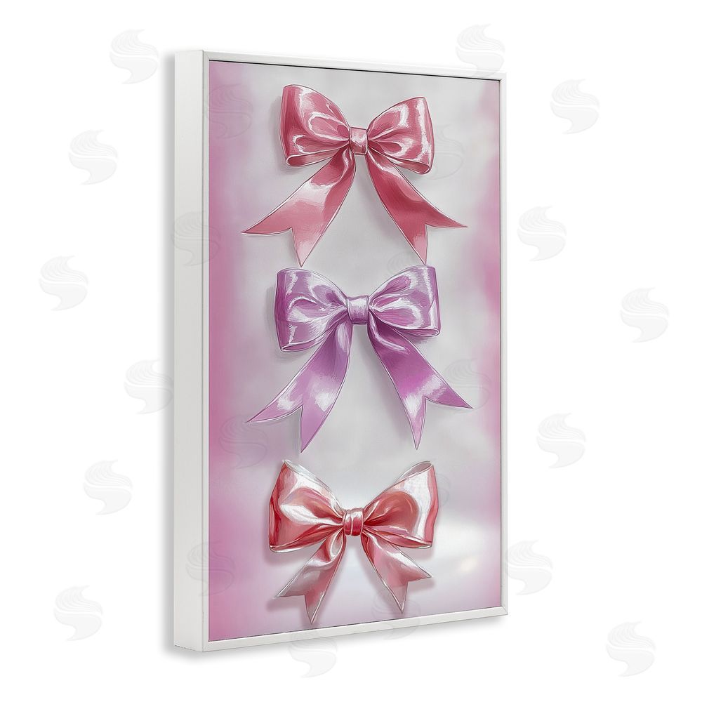 Annabelle Hall Blush And Satin Elegance White Framed Giclee Wall Art Print