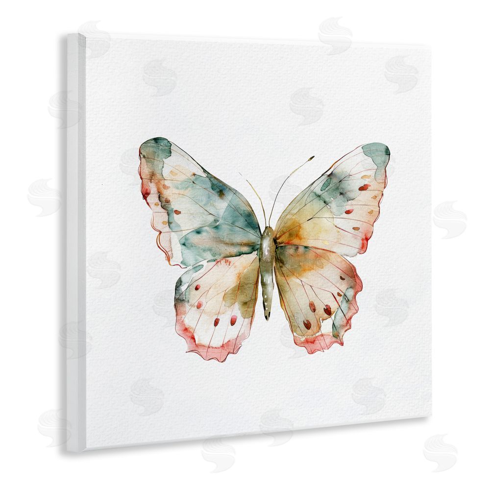 Kim Allen Muted Watercolor Butterfly Wall Plaque Art Print