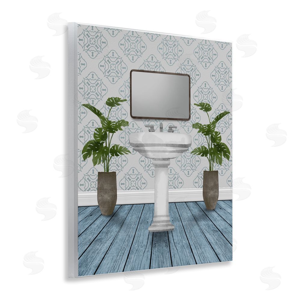 Marcus Prime Restful Wash Plants & Sink Wall Plaque Art Print