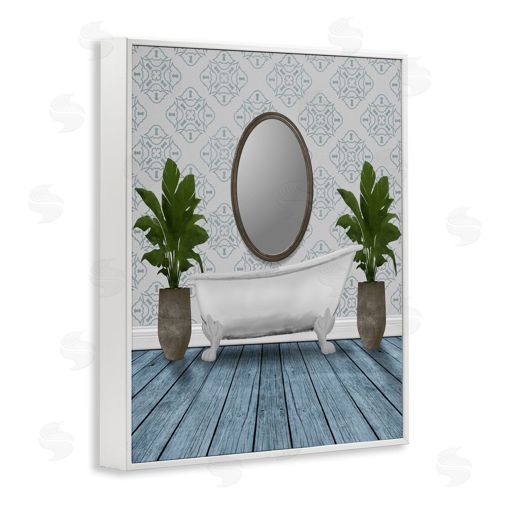 Marcus Prime Restful Wash Bathtub White Framed Giclee Wall Art Print