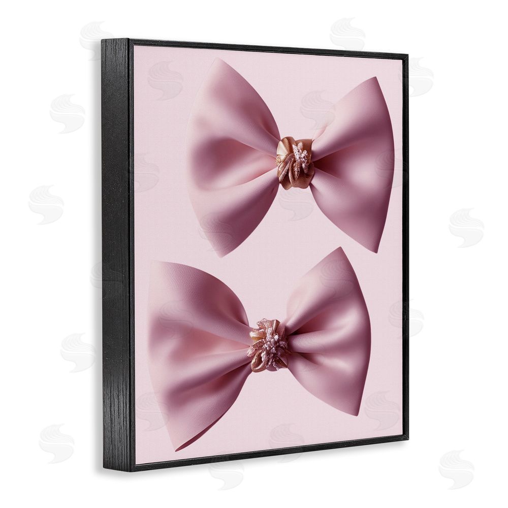 Jesse Keith Elegant Bows with Glam Details Black Framed Giclee Wall Art Print