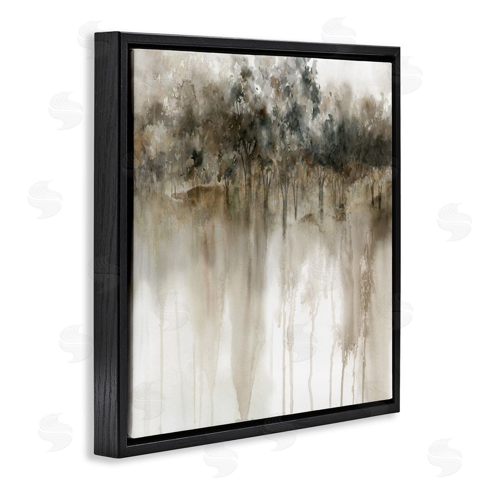 Carol Robinson Forest Edge Illusion Black Floating Frame Canvas Wall Art Print