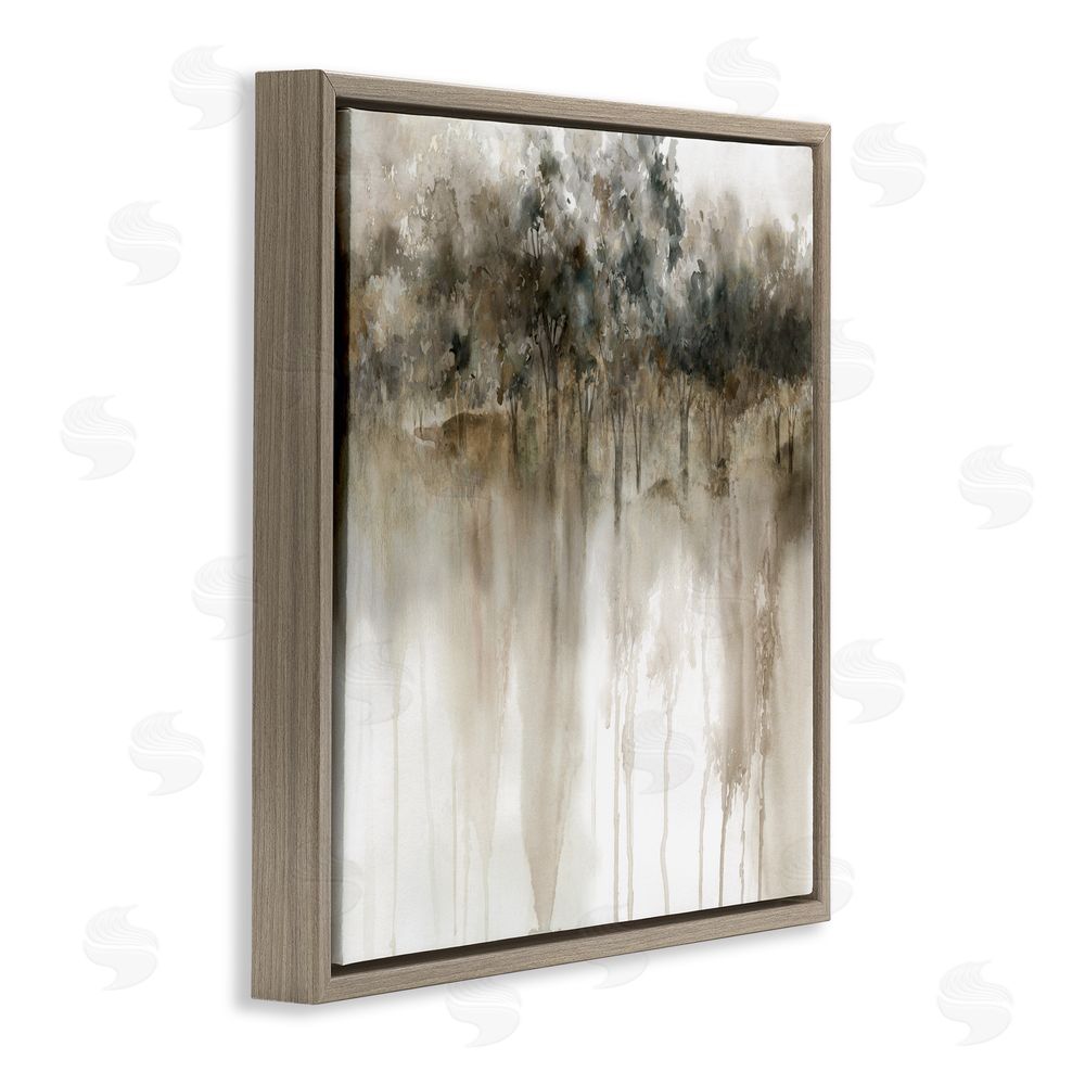 Carol Robinson Forest Edge Illusion Brown Floating Frame Canvas Wall Art Print