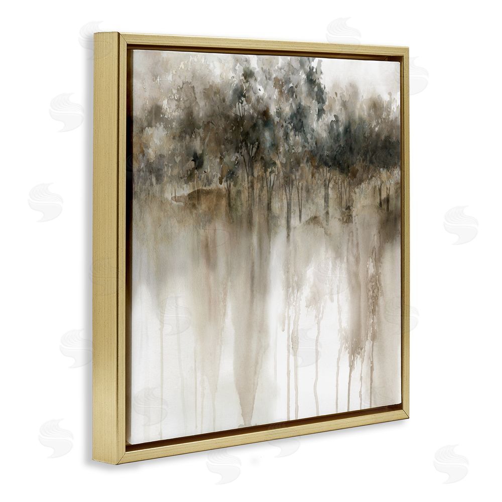 Carol Robinson Forest Edge Illusion Gold Floating Frame Canvas Wall Art Print