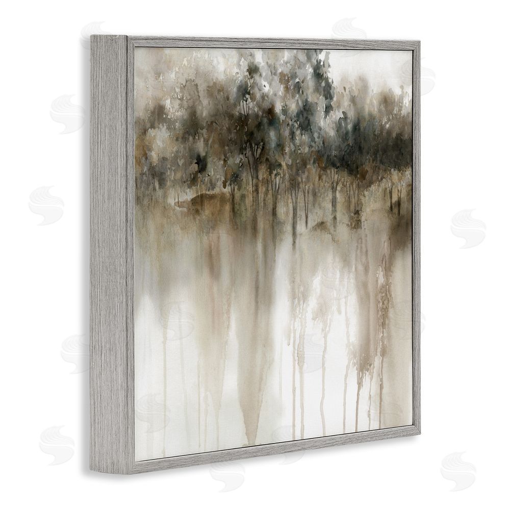 Carol Robinson Forest Edge Illusion Gray Framed Giclee Wall Art Print