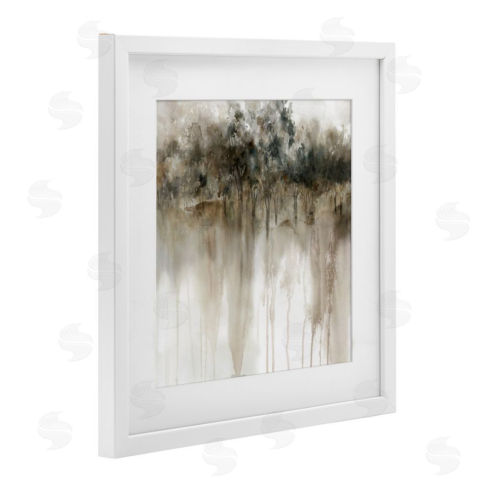 Carol Robinson Forest Edge Illusion White Framed Print Under Glass Wall Art