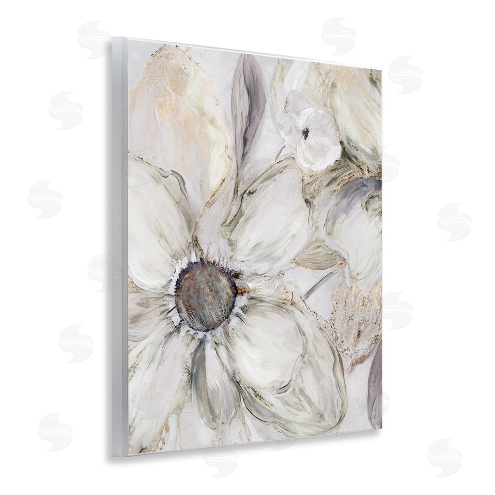 Carol Robinson Neutral Sandstone Blooms Wall Plaque Art Print