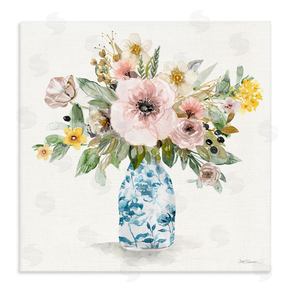 Carol Robinson Summer Chinoiserie Assortment Stretched Canvas Wall Art Print