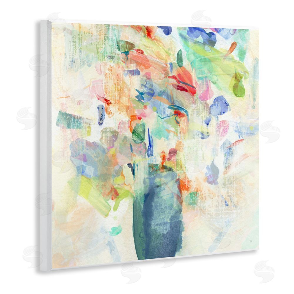 Susan Jill Summer Flowers Brushstrokes Wall Plaque Art Print