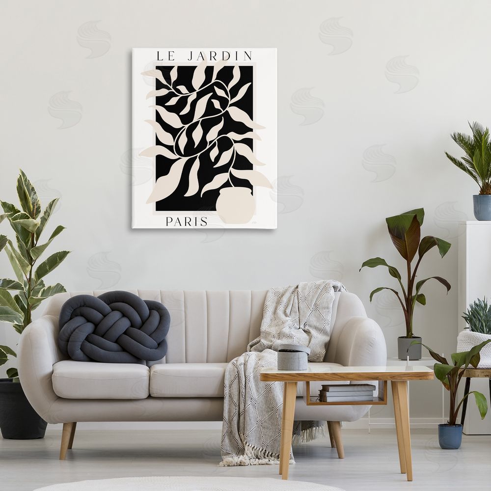 Natalie Carpentieri Le Jardin Paris Botanicals Canvas Wall Art Print in Room