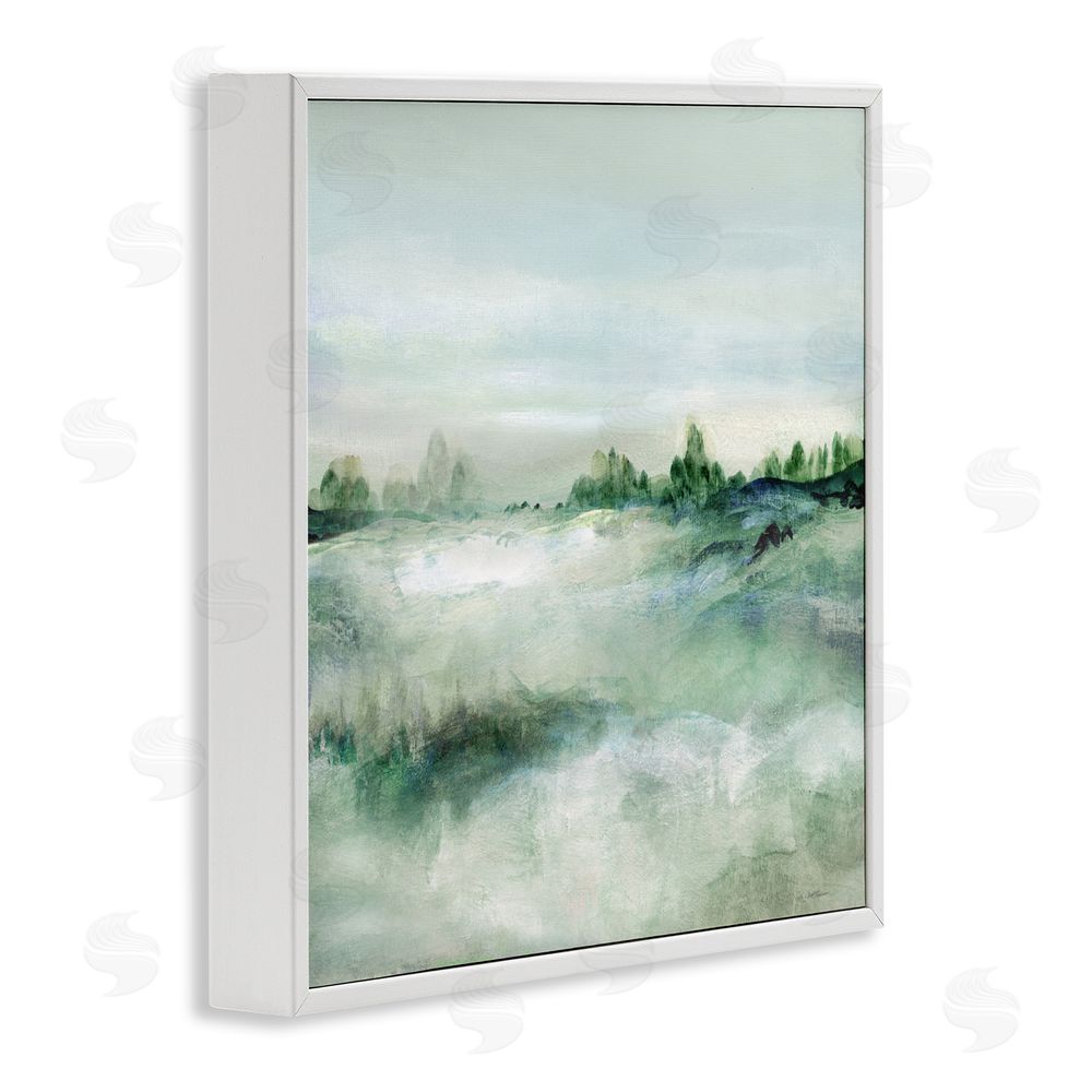 Carol Robinson Far Reaching Meadow White Framed Giclee Wall Art Print