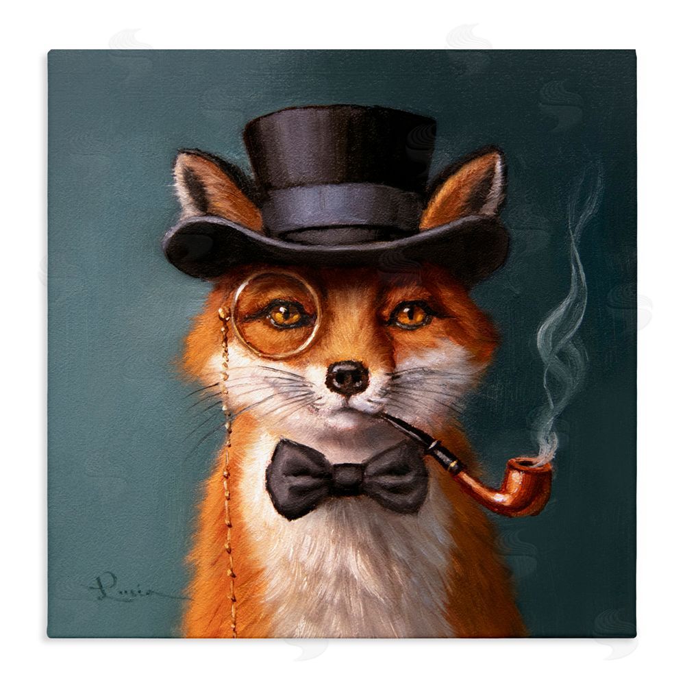 Lucia Heffernan Charming Dapper Fox Stretched Canvas Wall Art