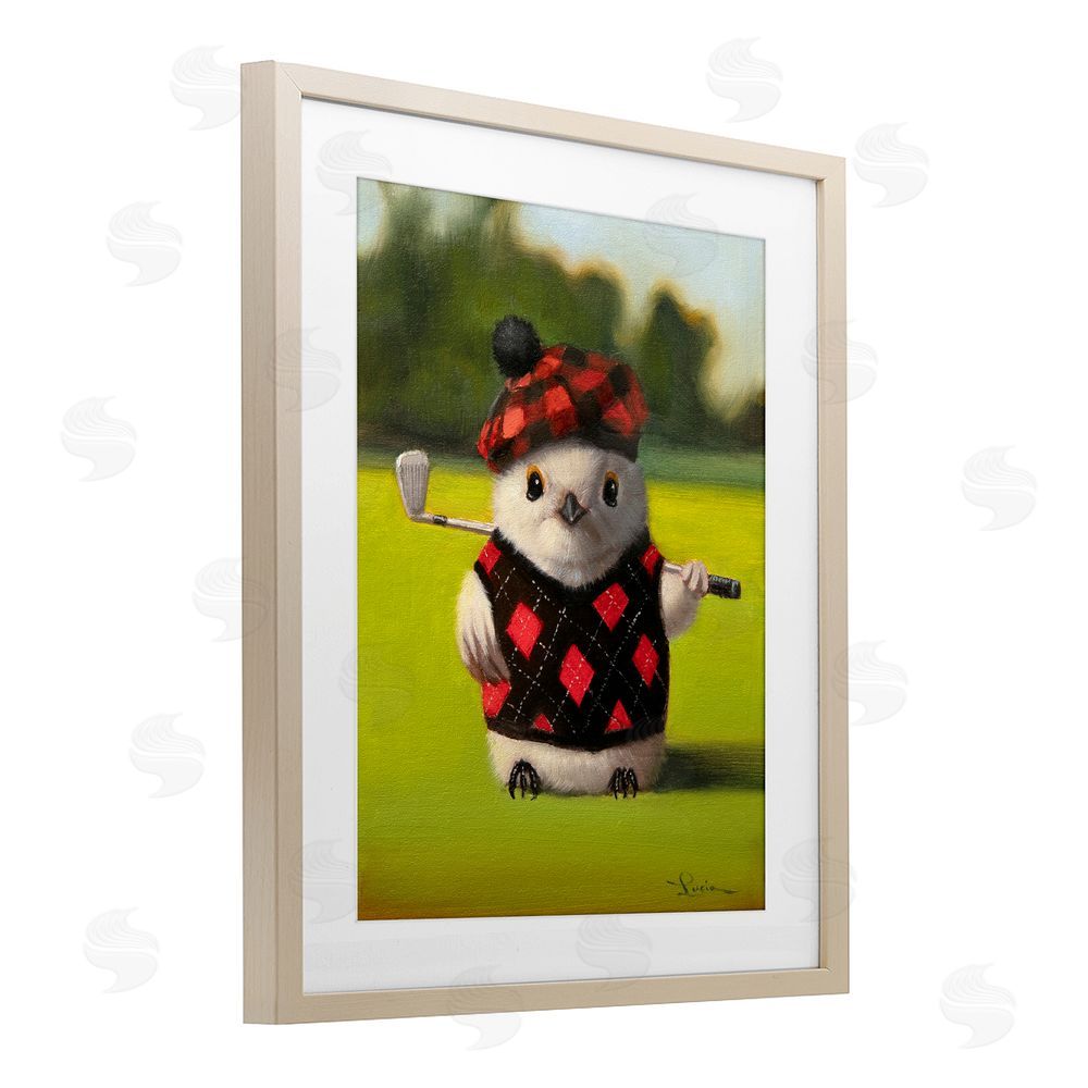 Lucia Heffernan Birdie Golf Swing Birch Framed Print Under Glass Wall Art