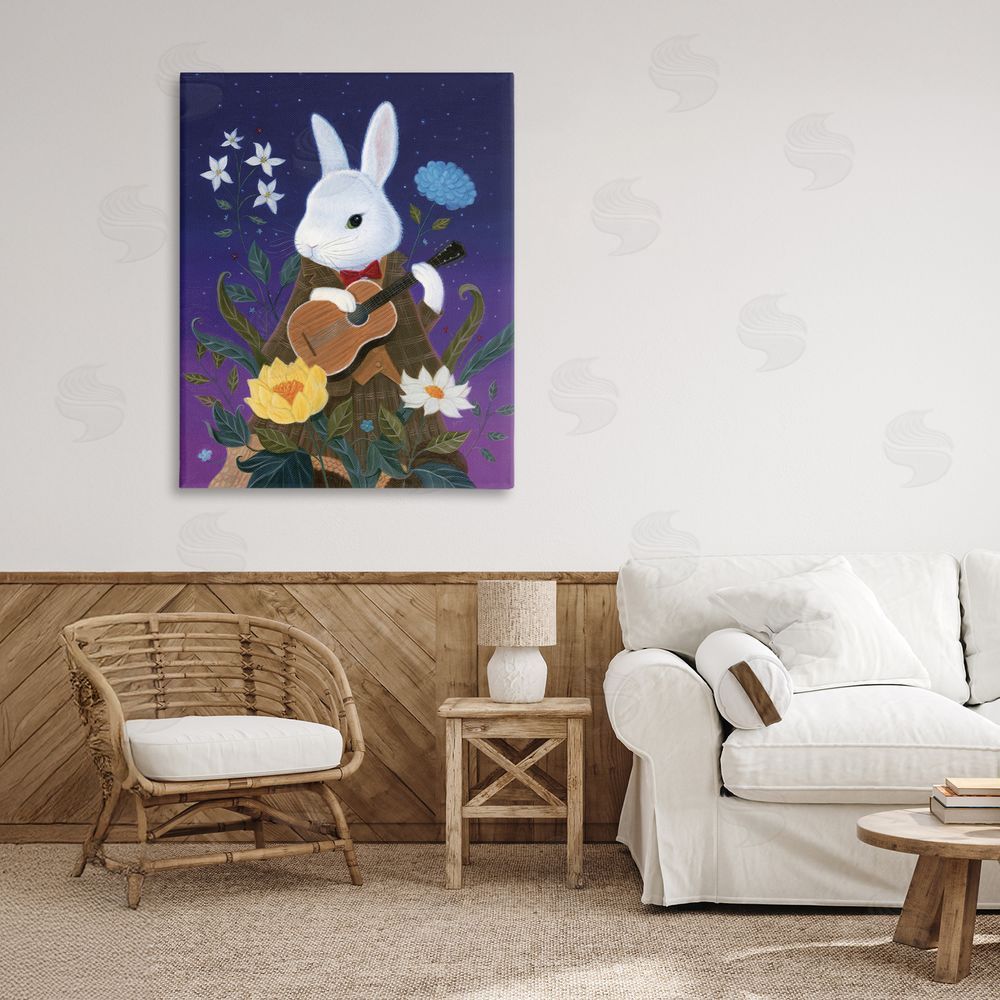 Gina Matarazzo Maria Von Carrot Canvas Wall Art Print in Room
