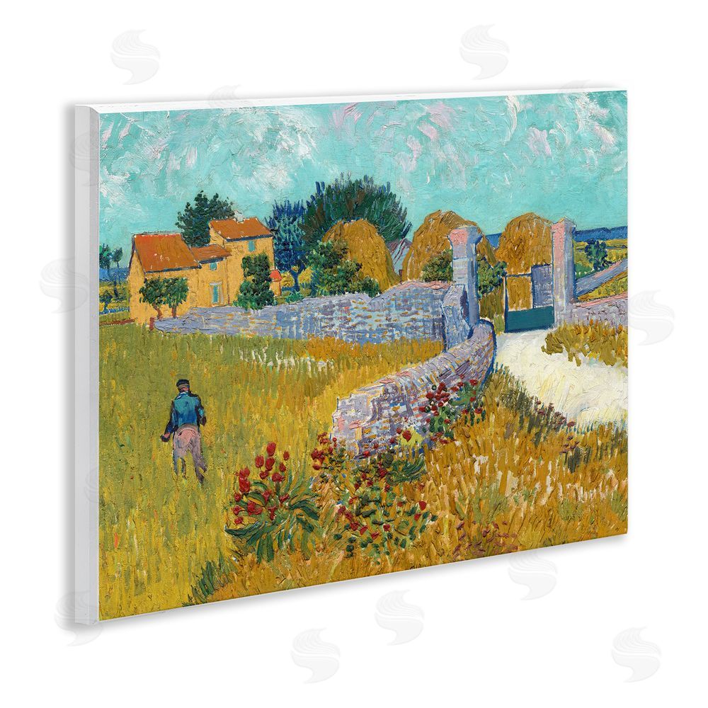 Vincent Van Gogh Farmhouse In Provence Wall Plaque Art Print