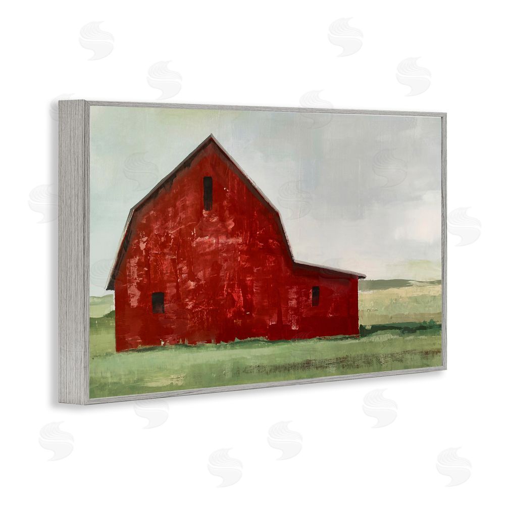 Max Maxx Red Weathered & Wise Barn Gray Framed Giclee Wall Art Print