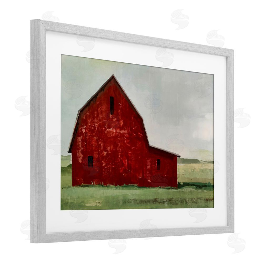 Max Maxx Red Weathered & Wise Barn Gray Framed Print Under Glass Wall Art