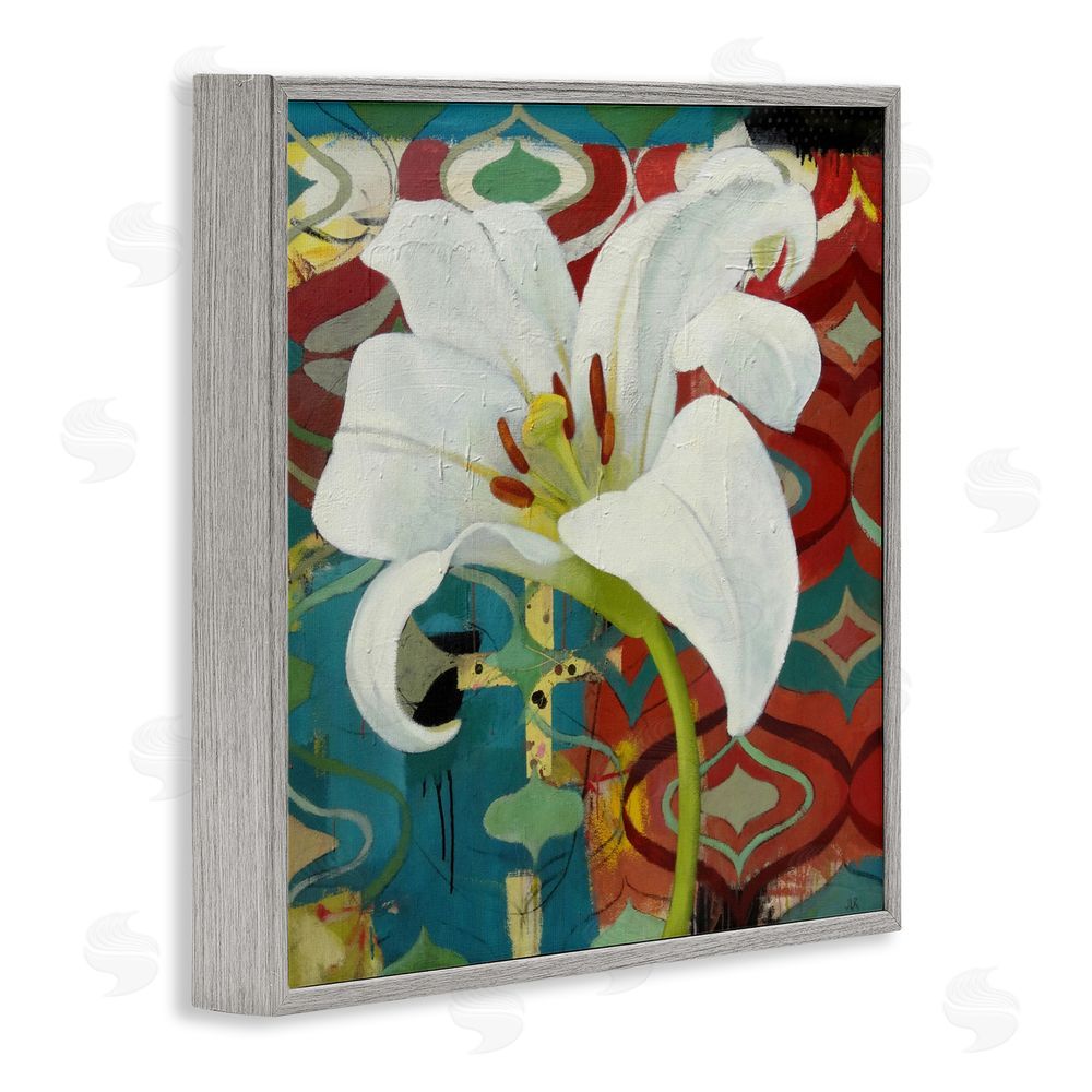Pierre-Auguste Renoir In The Spotlight Lily Gray Framed Giclee Wall Art Print