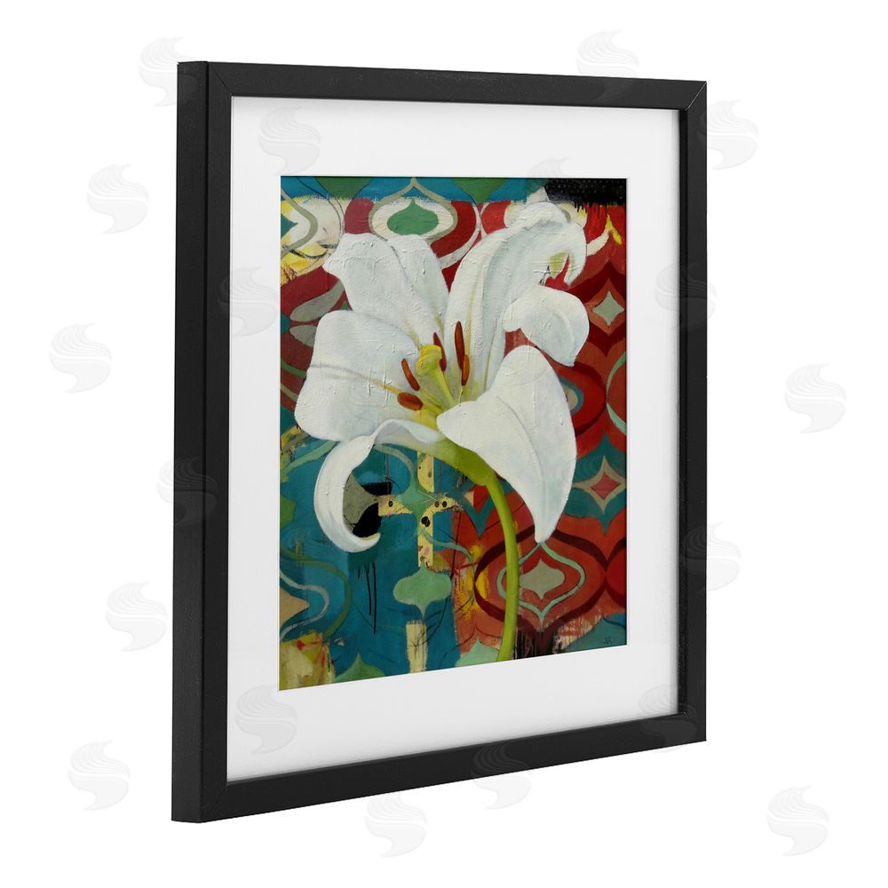 Pierre-Auguste Renoir In The Spotlight Lily Black Framed Print Under Glass Wall Art