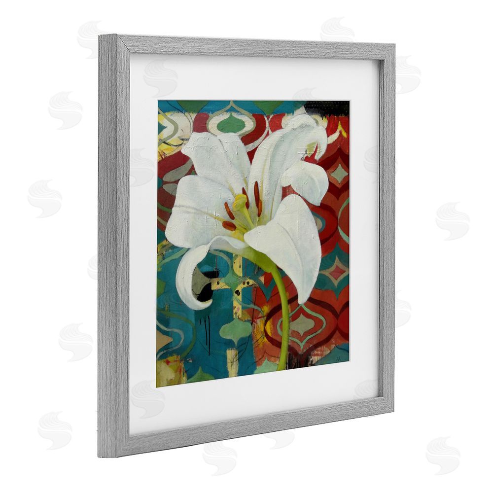 Pierre-Auguste Renoir In The Spotlight Lily Gray Framed Print Under Glass Wall Art