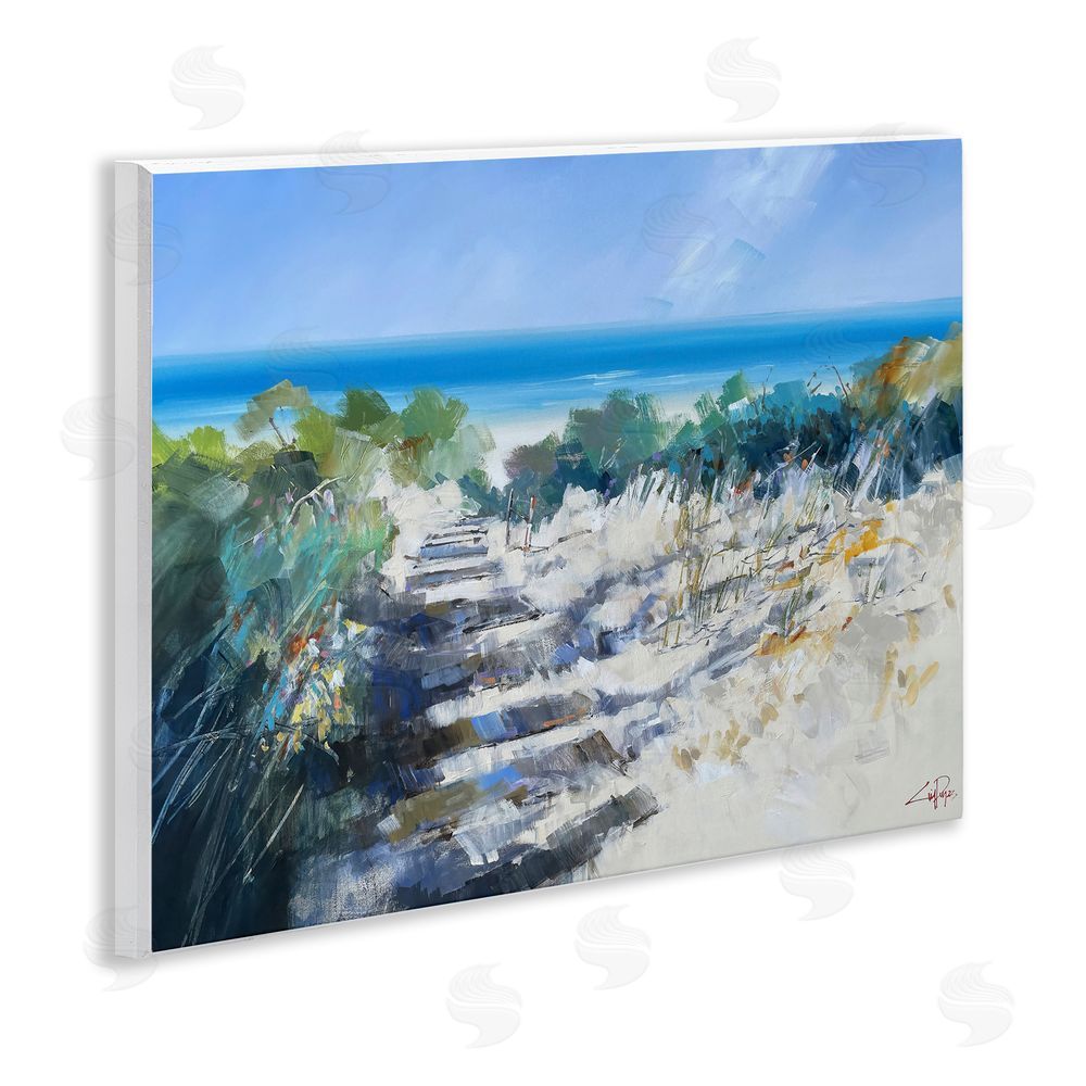 Craig Trewin Penny Beach Steps in Robe Wall Plaque Art Print
