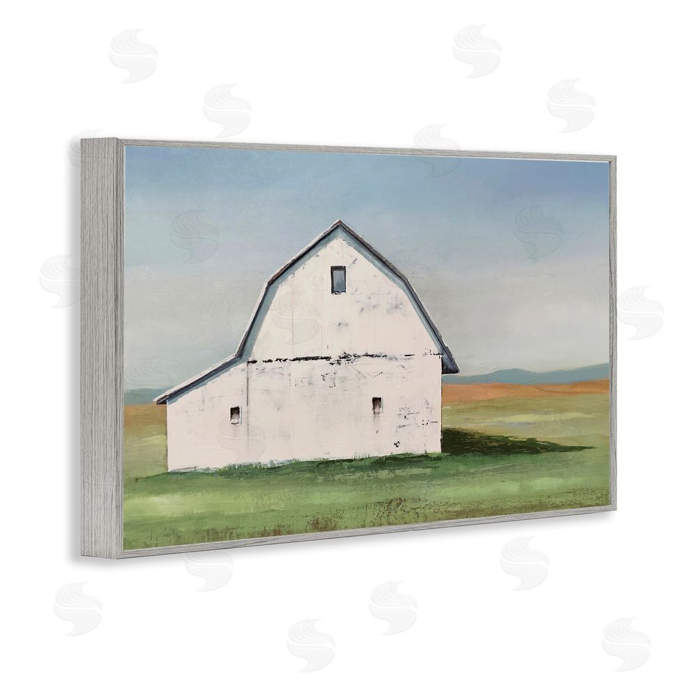 Max Maxx Weathered and Wise Barn Gray Framed Giclee Wall Art Print