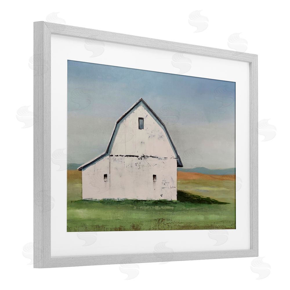 Max Maxx Weathered and Wise Barn Gray Framed Print Under Glass Wall Art