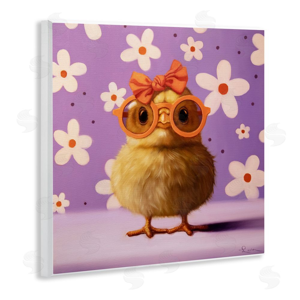 Lucia Heffernan Bow Peep Groovy Chick Wall Plaque Art Print