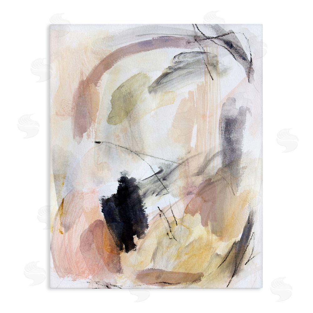 Hope Bainbridge Chaotic Sketches Paint Strokes Stretched Canvas Wall Art