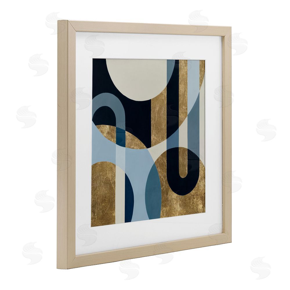 Max Maxx Earthly Shapes & Arches Birch Framed Print Under Glass Wall Art