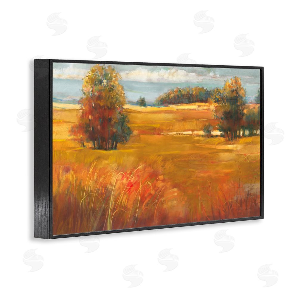 Carol Rowan October Light Countryside Black Framed Giclee Wall Art Print