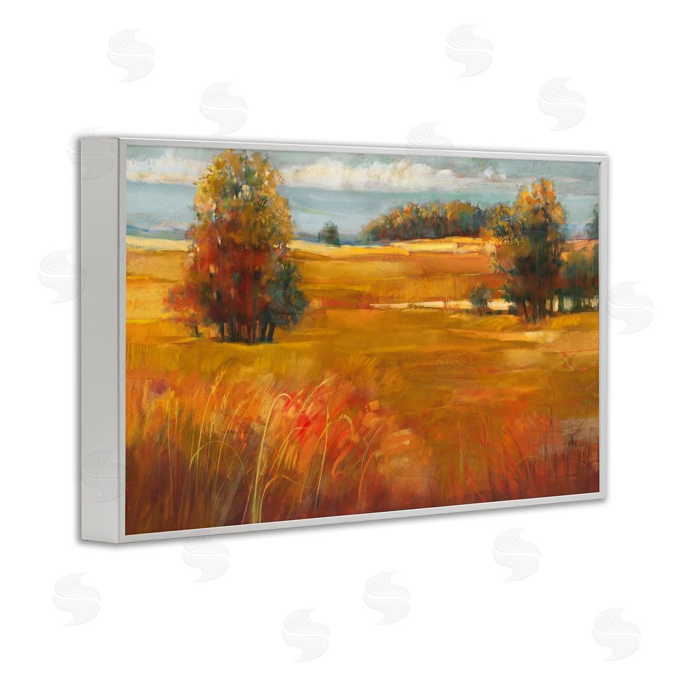 Carol Rowan October Light Countryside White Framed Giclee Wall Art Print