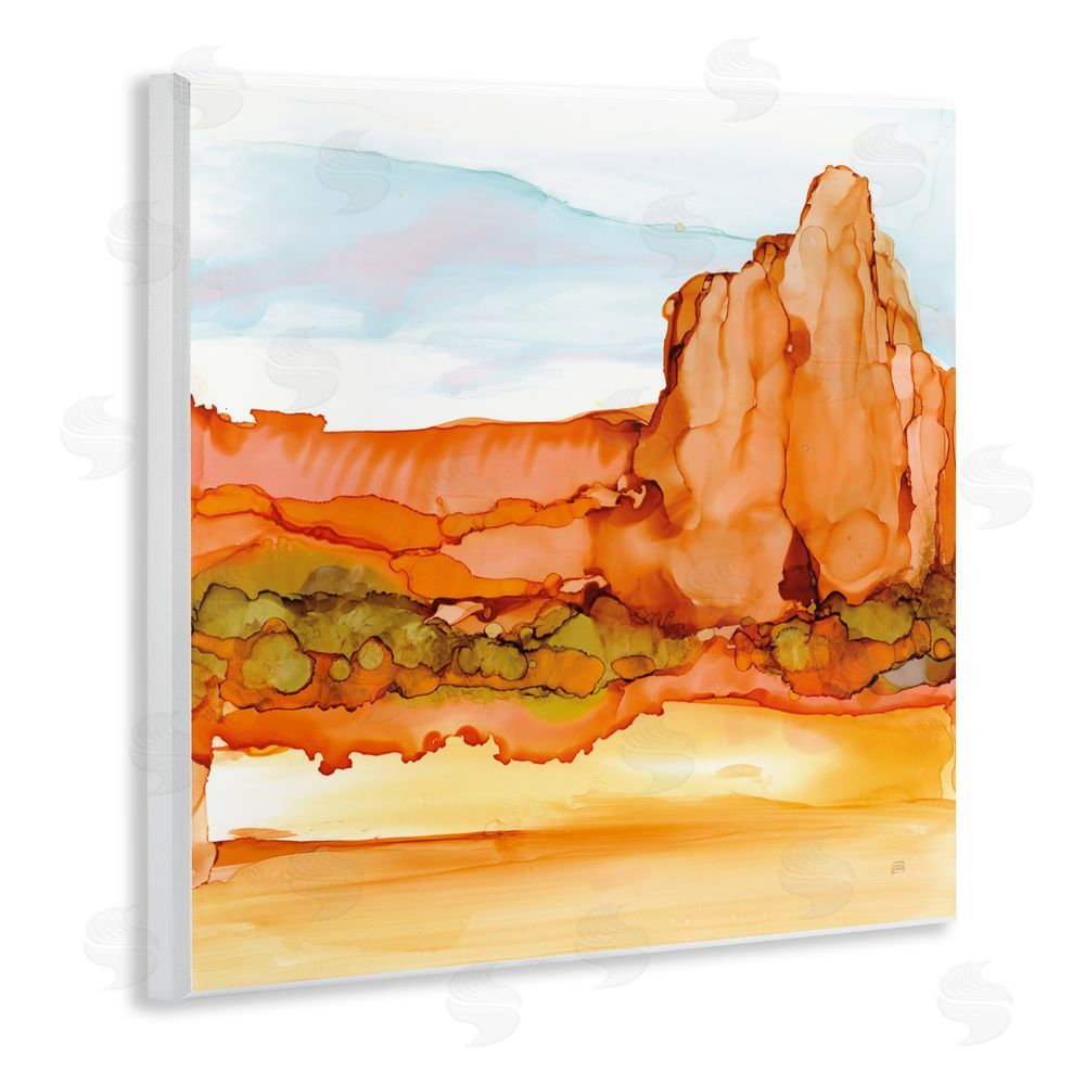 Chris Paschke Earthy Desertscape Illusion Wall Plaque Art Print