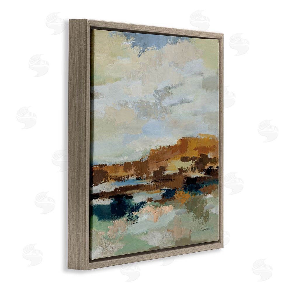 Silvia Vassileva American West Distortion Brown Floating Frame Canvas Wall Art Print