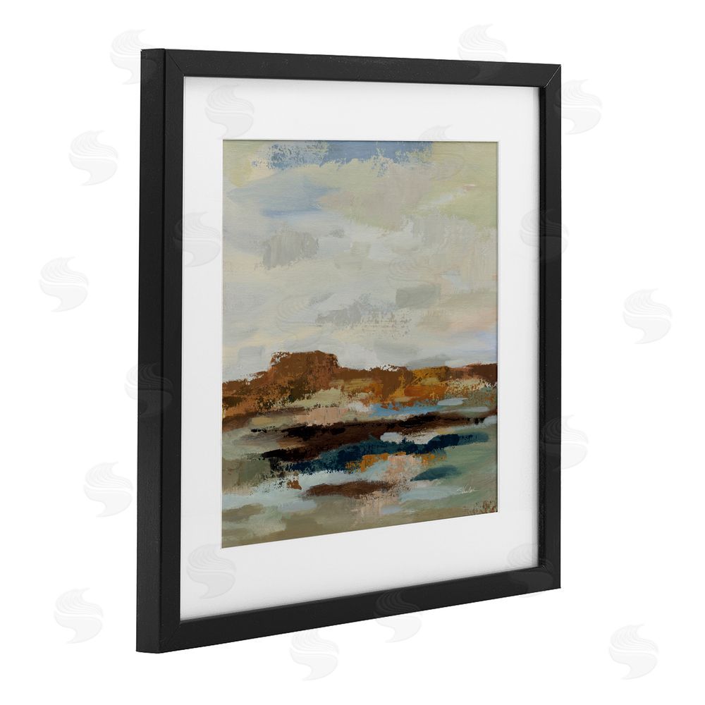 Silvia Vassileva American West Abstract Black Framed Print Under Glass Wall Art