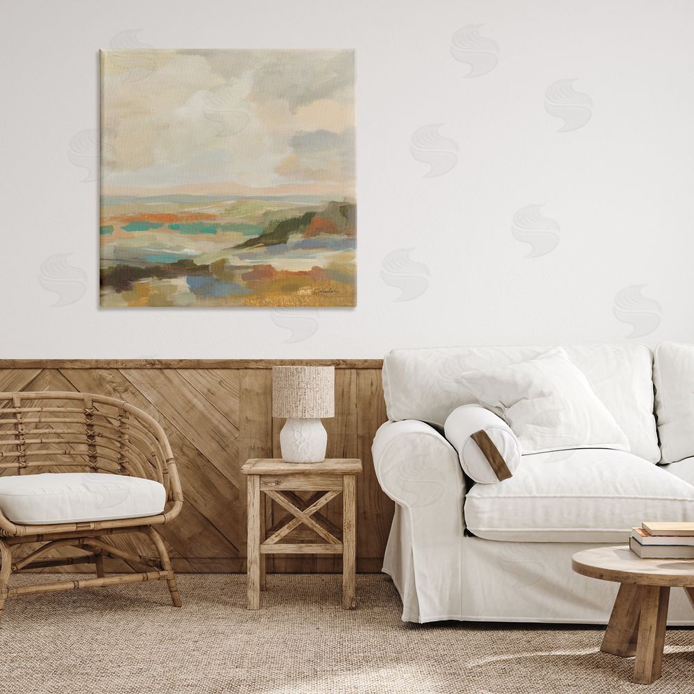 Silvia Vassileva Muted Harmony Palette Canvas Wall Art Print in Room