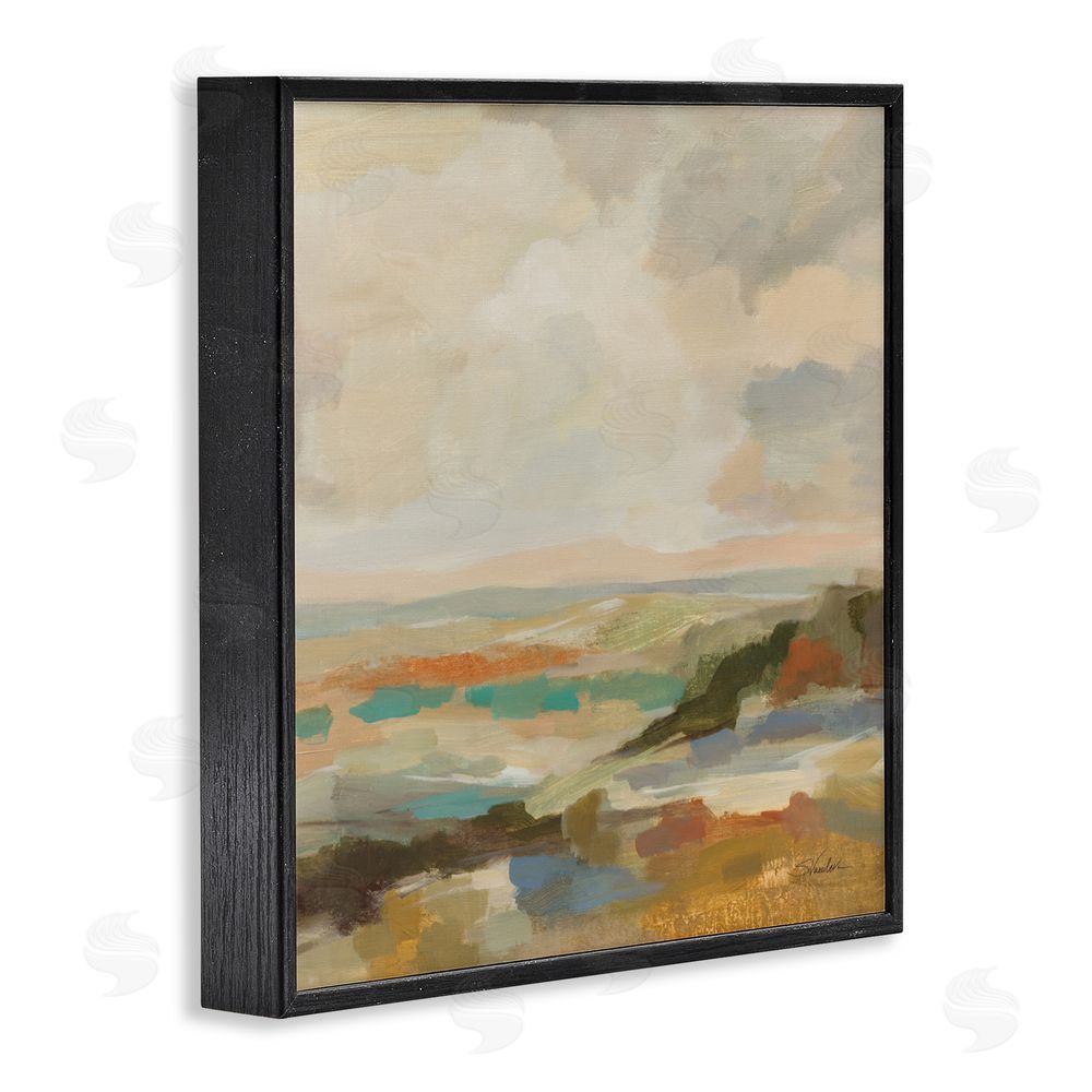 Silvia Vassileva Muted Harmony Palette Black Framed Giclee Wall Art Print
