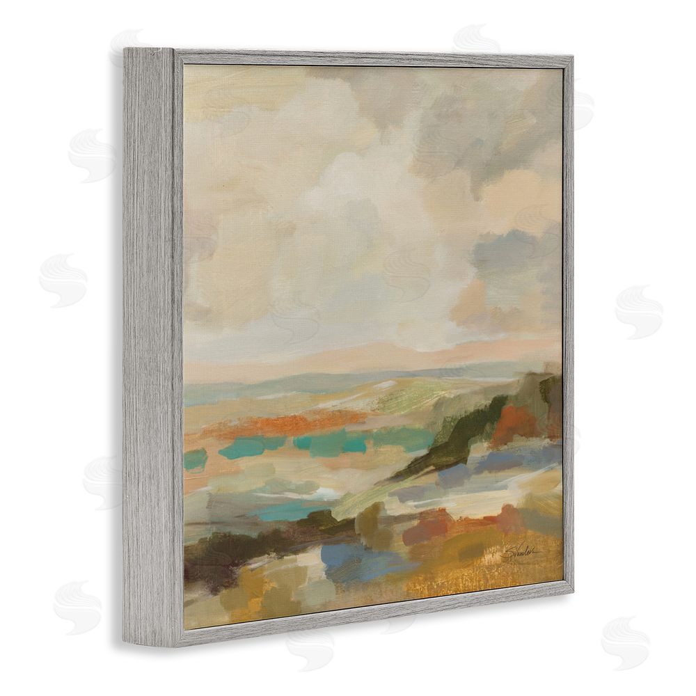 Silvia Vassileva Muted Harmony Palette Gray Framed Giclee Wall Art Print