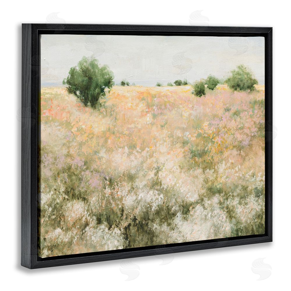 Julia Purinton Pastoral Freedom Field Black Floating Frame Canvas Wall Art Print