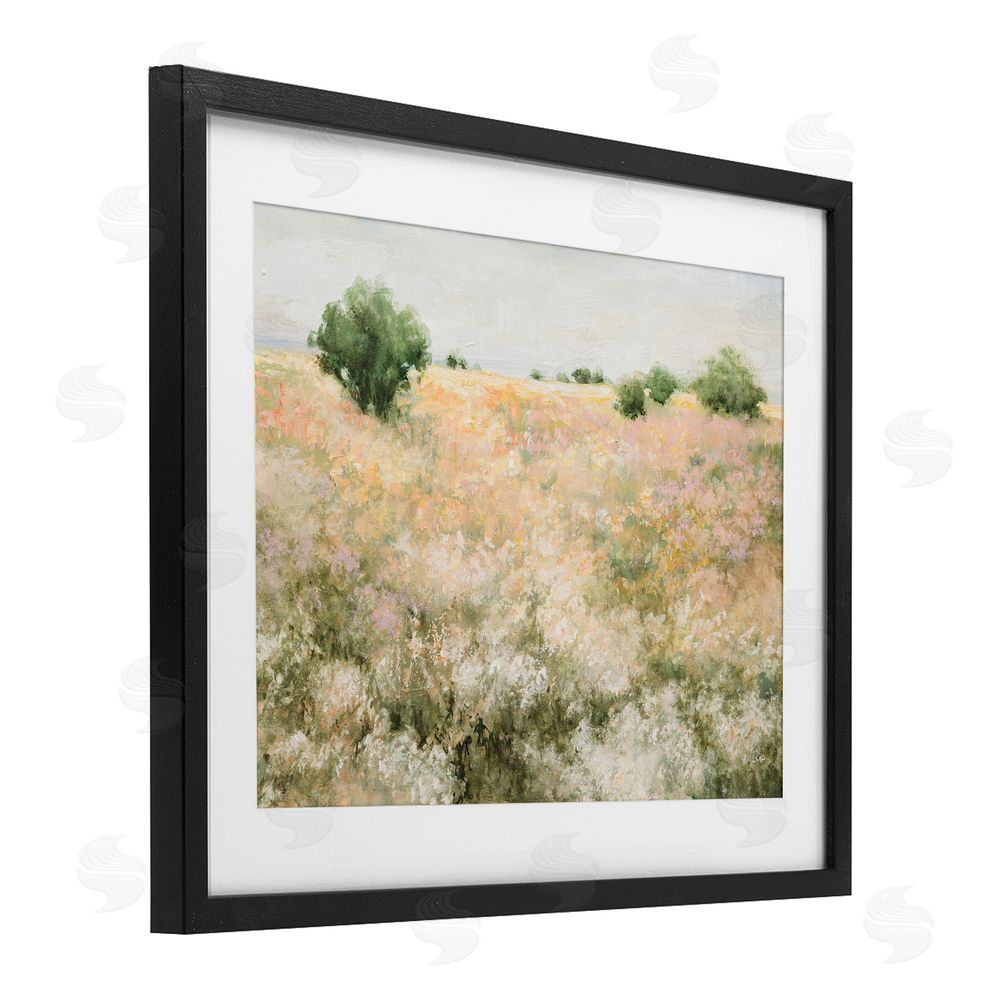 Julia Purinton Pastoral Freedom Field Black Framed Print Under Glass Wall Art