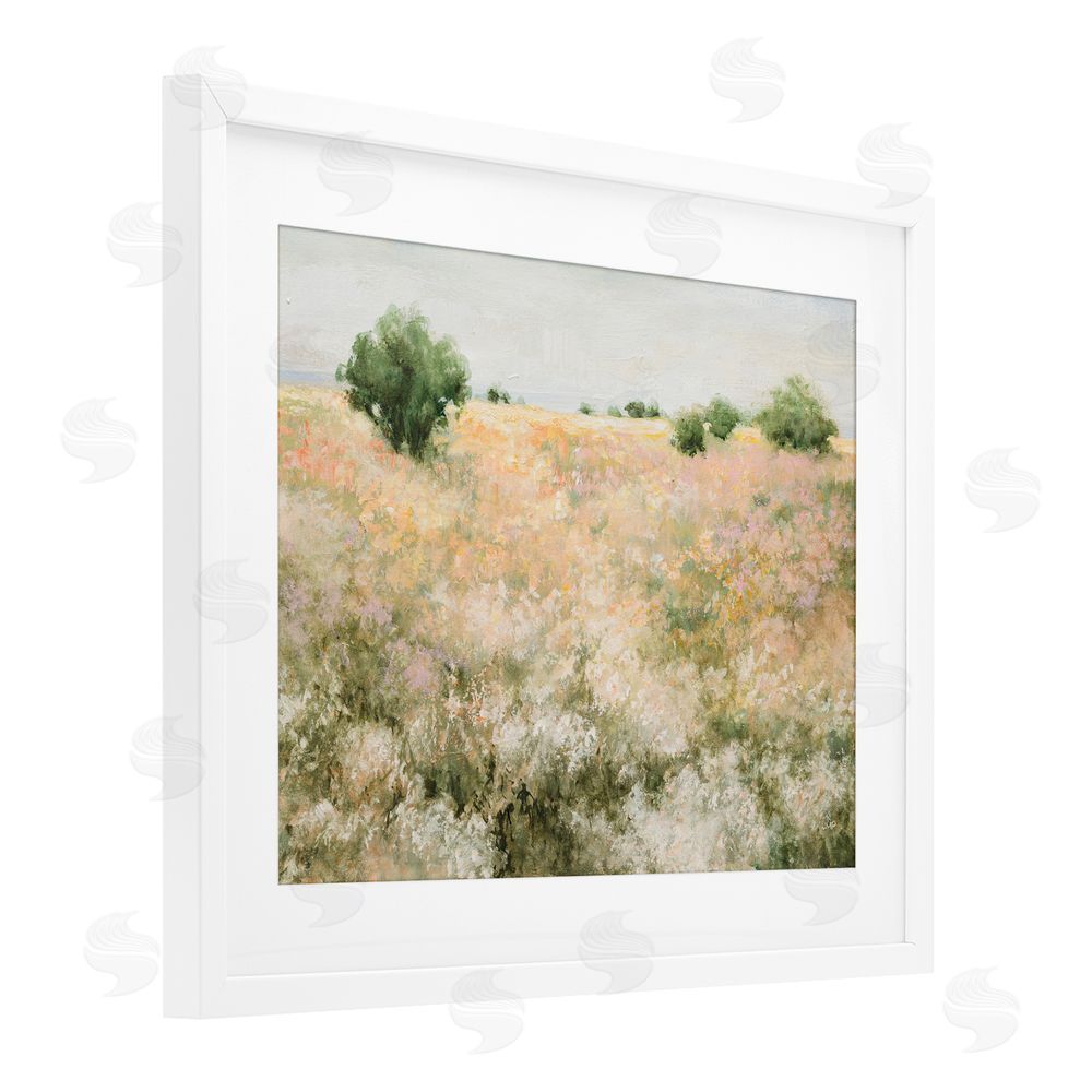 Julia Purinton Pastoral Freedom Field White Framed Print Under Glass Wall Art