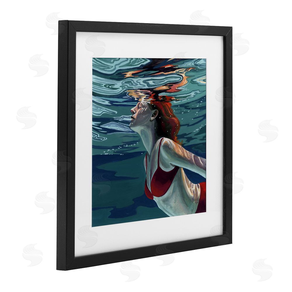 Kate Jarvik Birch Swimming To The Surface Black Framed Print Under Glass Wall Art