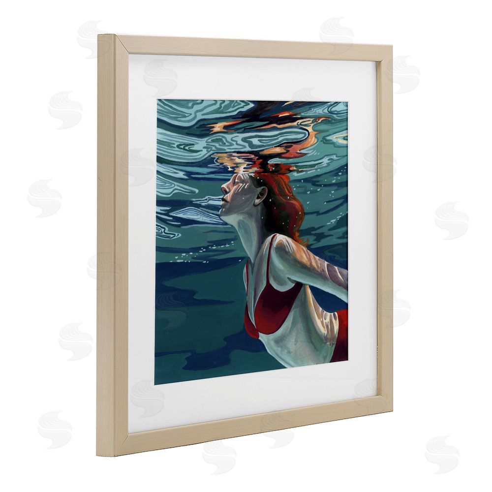 Kate Jarvik Birch Swimming To The Surface Birch Framed Print Under Glass Wall Art