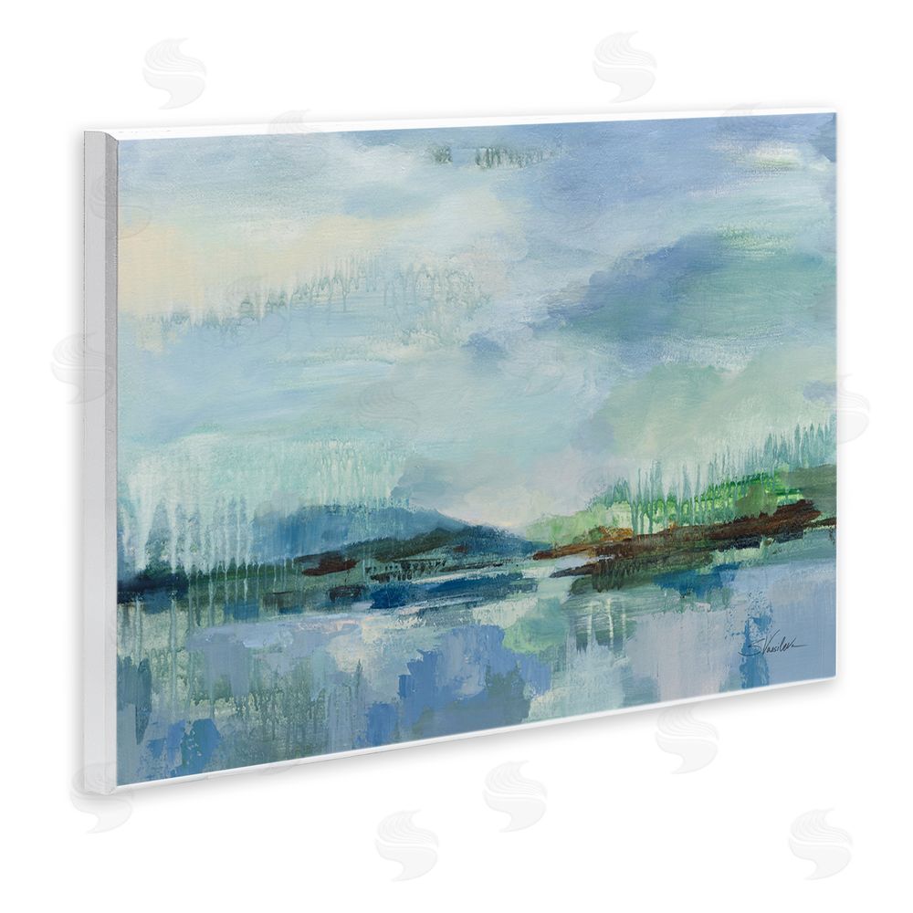 Silvia Vassileva Rain Over The Lagoon Wall Plaque Art Print
