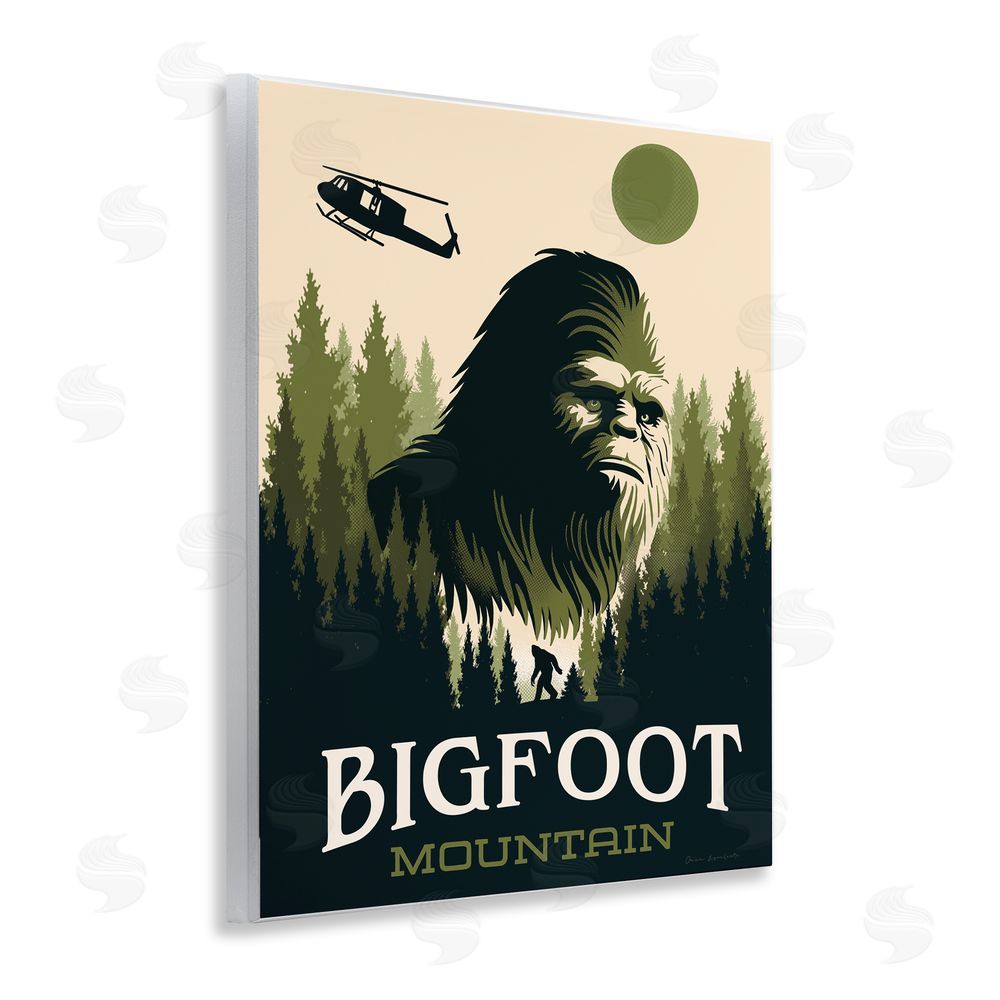 Omar Escalante Bigfoot Mountain Forest Wall Plaque Art Print
