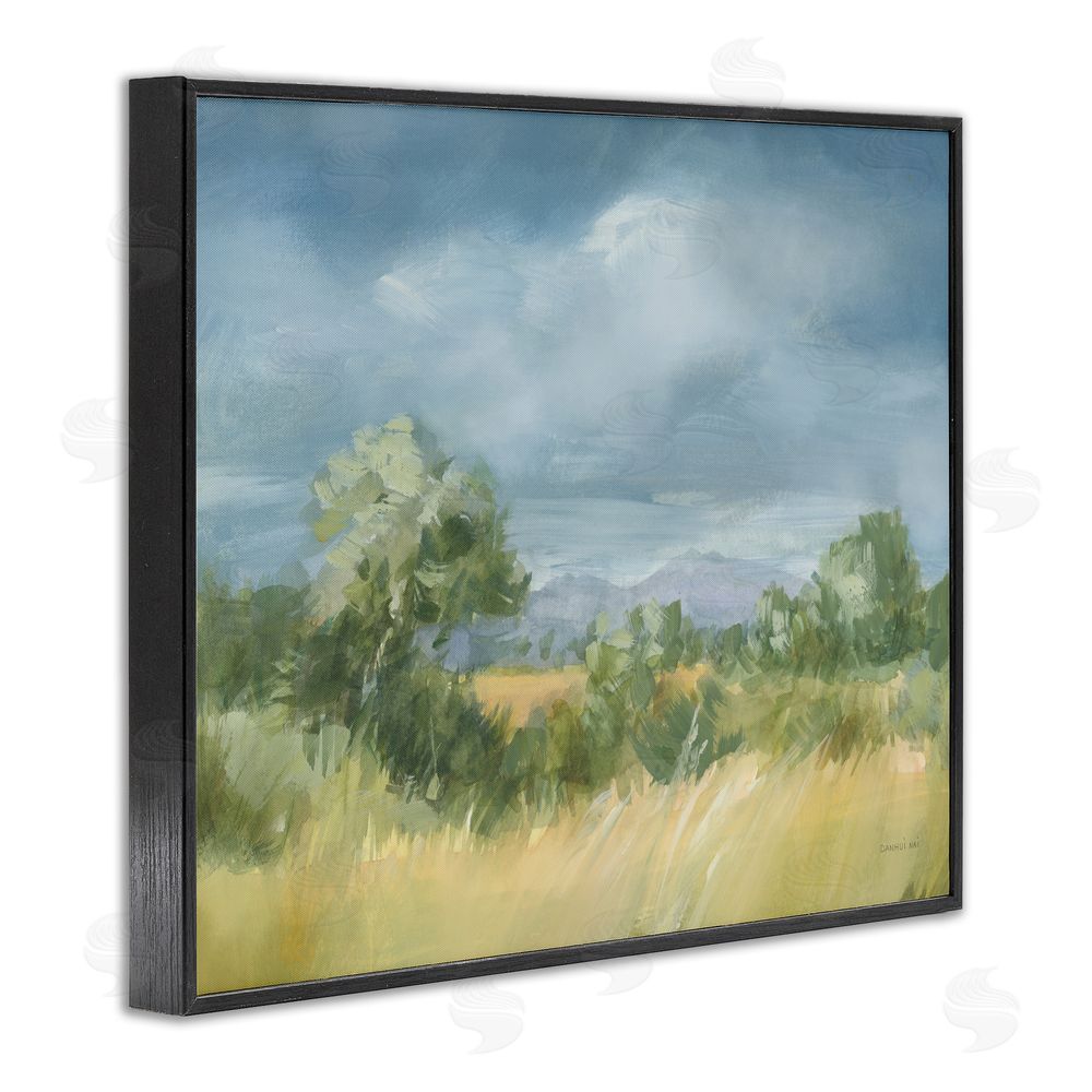 Danhui Nai Whispering Winds Countryside Black Framed Giclee Wall Art Print