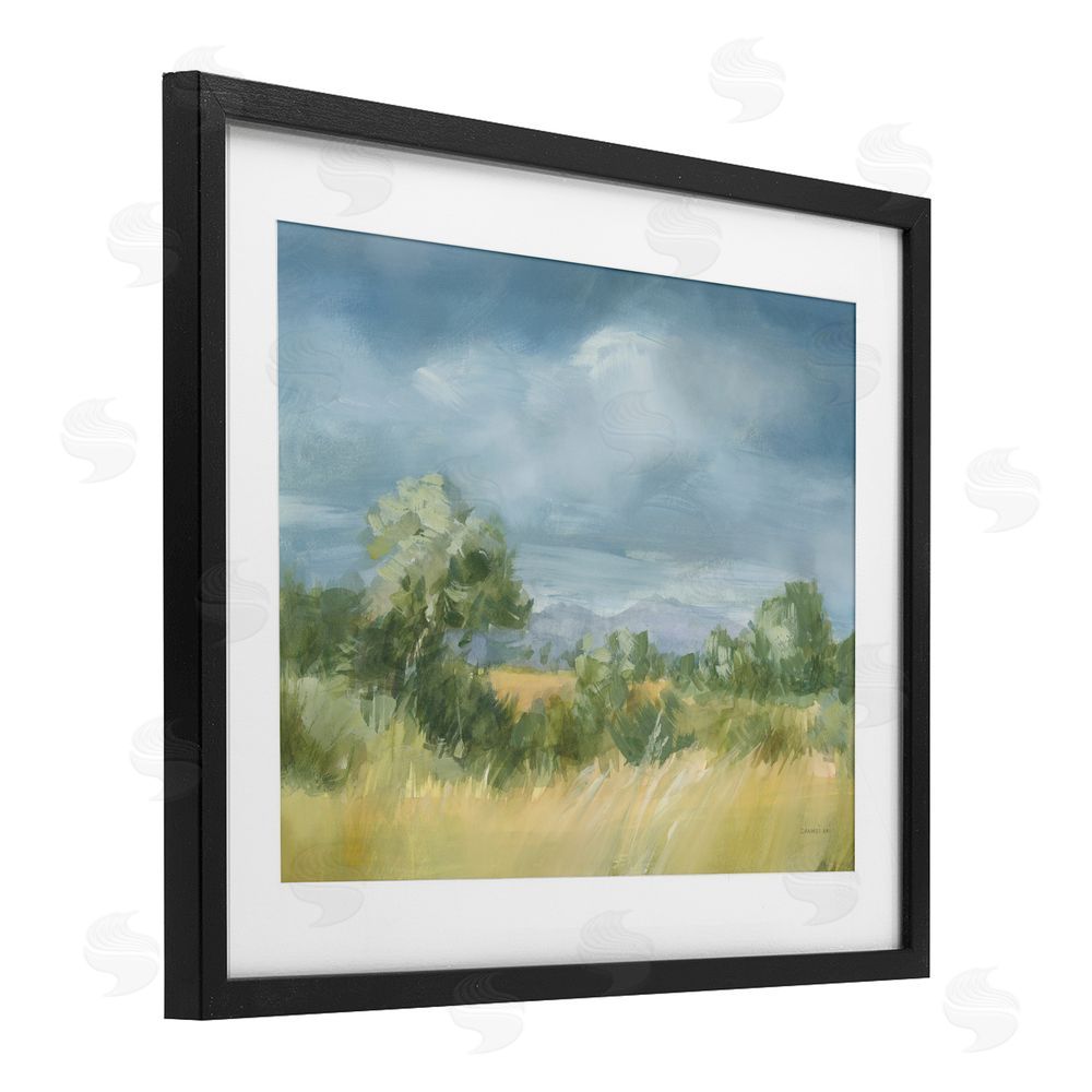 Danhui Nai Whispering Winds Countryside Black Framed Print Under Glass Wall Art