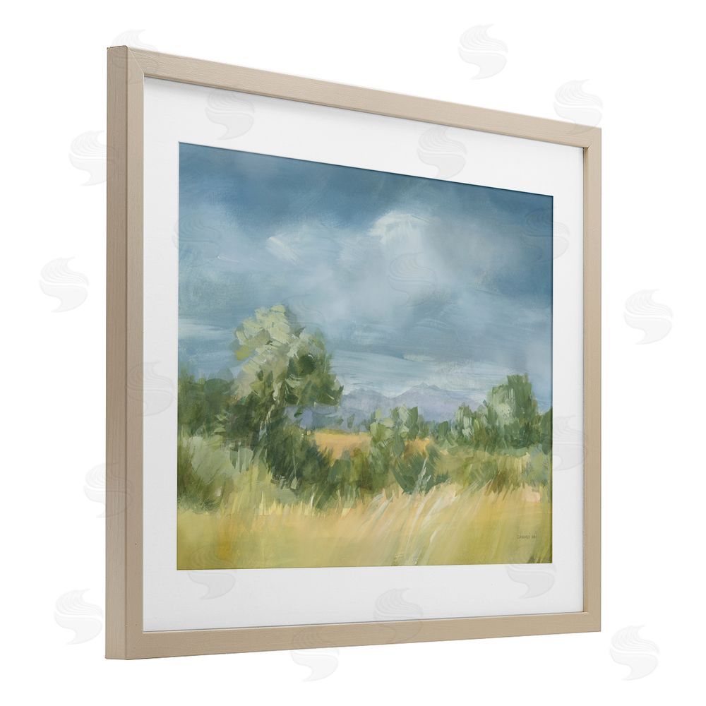 Danhui Nai Whispering Winds Countryside Birch Framed Print Under Glass Wall Art